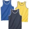 Pack Of 3 Men's Jersey Tank Tops - Blue Yellow Navy 2 Pack Of 3 Men's Jersey Tank Tops - Blue Yellow Navy -Featured Men'S Clothing Stores d521dfb39ae5a01c7c9410c566fc5bd5