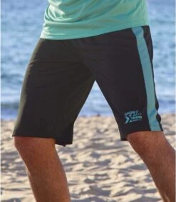 Pack Of 2 Men's Active Shorts - Green Black 9 Pack Of 2 Men's Active Shorts - Green Black -Featured Men'S Clothing Stores da0d669a2ae1dce7b6ad6edcc42e4565