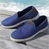 Men's Blue Elasticated Denim Loafers -Featured Men'S Clothing Stores da6d6e4be5d3ce56414cafdbd573d0c1
