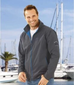 Men's Water-Repellent Windbreaker Jacket - Full-Zip -Featured Men'S Clothing Stores daa33be35f8ebf037716aabdc29e8eae