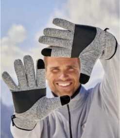 Grey Touchscreen Gloves