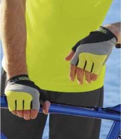 Men's Black & Grey Bike Gloves