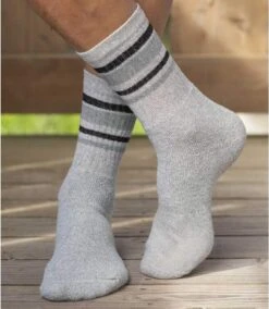 Pack Of 5 Pairs Of Men's Sports Socks - 3 Grey Black Blue 13 Pack Of 5 Pairs Of Men's Sports Socks - 3 Grey Black Blue -Featured Men'S Clothing Stores e15a9ca359beb9b9eb4228e30549f176