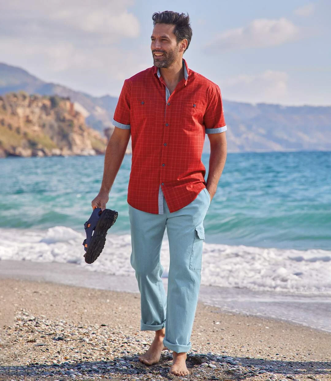 Men's Light Blue Cargo Jeans 6 Men's Light Blue Cargo Jeans - Image 4