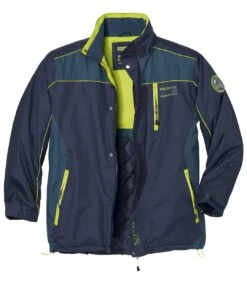 Men's Water-Repellent Sporty Parka - Detachable Hood - Navy -Featured Men'S Clothing Stores e3eef270347724203da3cec89f9d50a4