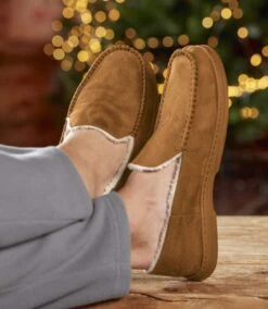 Men's Faux-Suede Slippers 5 Men's Faux-Suede Slippers -Featured Men'S Clothing Stores e45d7067fb138894a9f5af93cecf4a3e