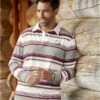 Men's Striped Eagle Print Polo Shirt - Grey Burgundy 2 Men's Striped Eagle Print Polo Shirt - Grey Burgundy -Featured Men'S Clothing Stores ed44123165d6b8a2c5558dd76b0e66e9