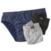 Pack Of 3 Men's Patterned Briefs - Blue Black Grey -Featured Men'S Clothing Stores edb040cf629dc0183607fb7866a1ea5c