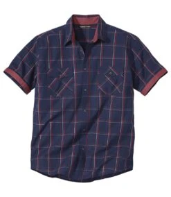 Men's Navy Checked Poplin Shirt 7 Men's Navy Checked Poplin Shirt -Featured Men'S Clothing Stores f53b9d0a97ec452983e79c5a4005b536