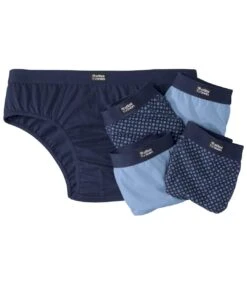 Pack Of 5 Men's Comfort Briefs - Navy Blue